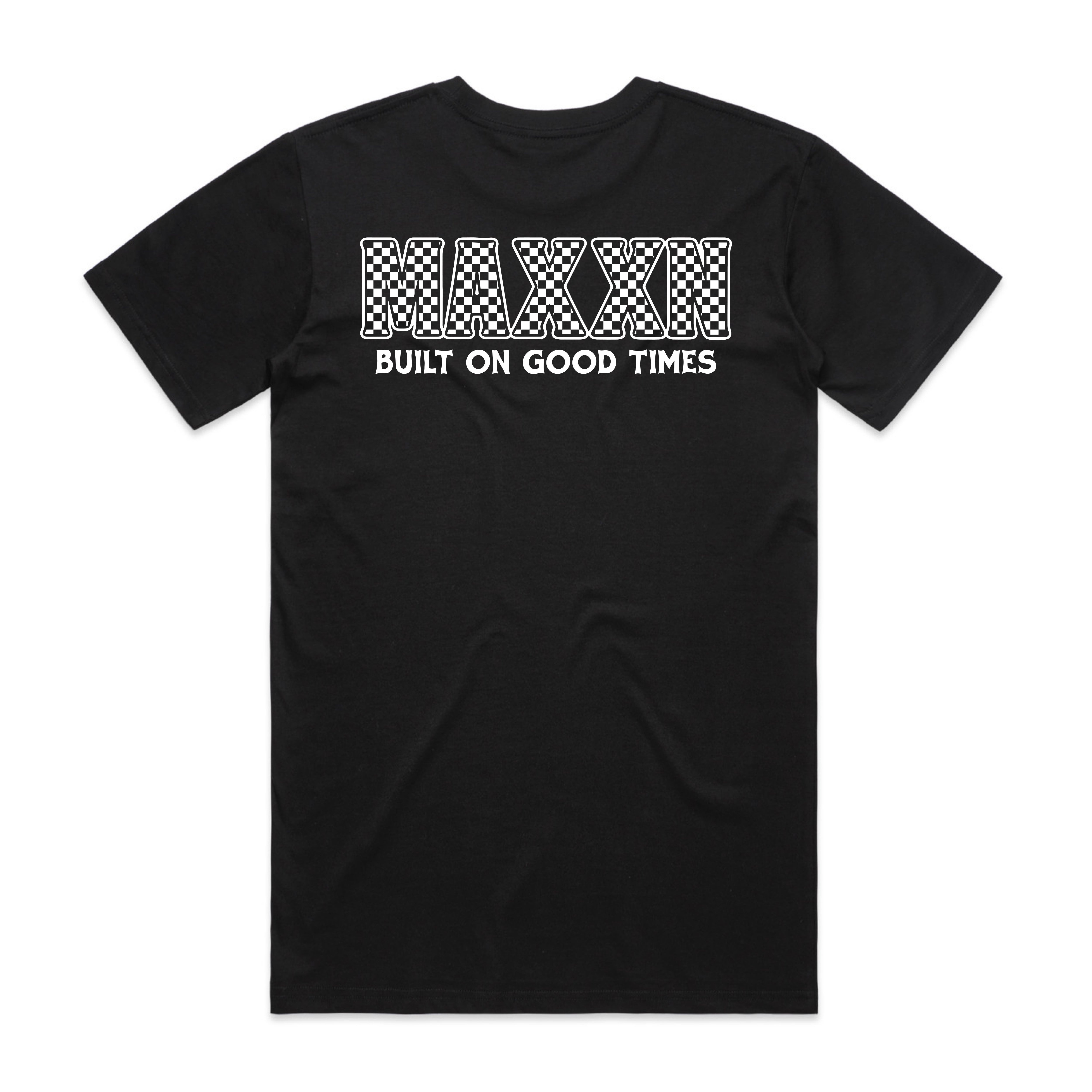 L WHCHALLENGER　L/S CHECKER TEE　BLACK Checker Tee Mens – Maxxn Lyfe